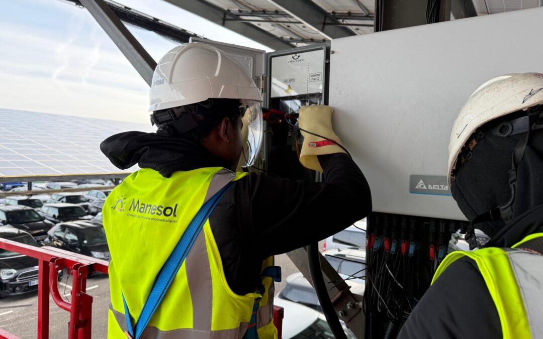 Intervention de dépannage Onduleur sur Ombrière photovoltaïque